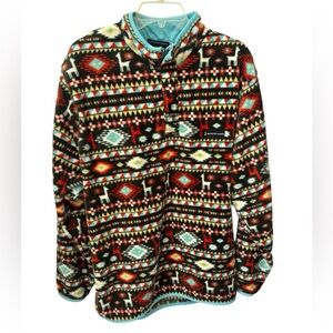 Southern Marsh Harbuck 1/4 Zip Tide and Peak Pullover Fleece Women’s XL Aztec